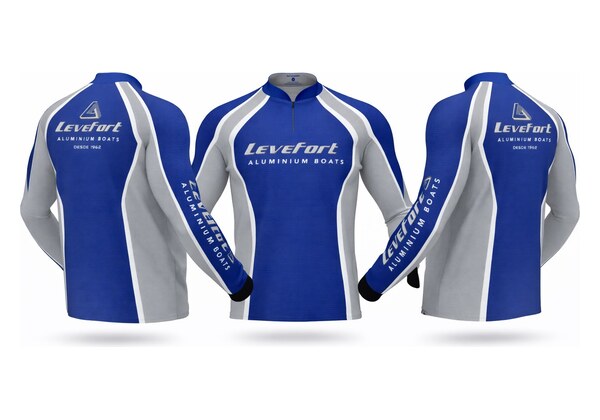 Camiseta de Pesca Azul Levefort